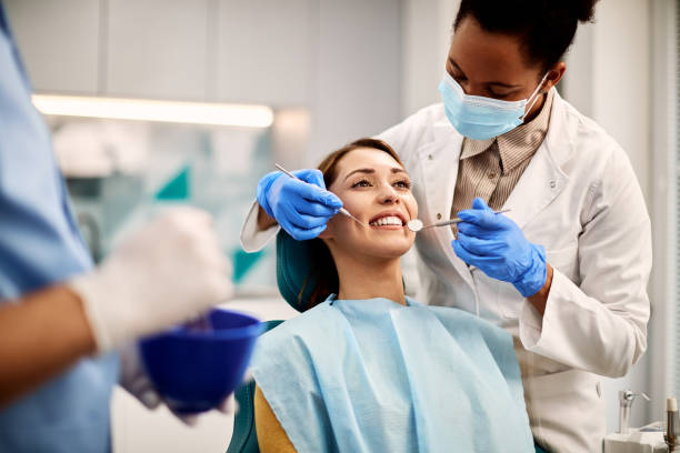 Patient receiving comfortable dental treatment at Toorak Dental Studio